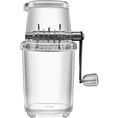 Pileur à glace portable 1,25 L à manivelle DIY manuel hachoir à glace pilée machine pour la maison l'extérieur pur