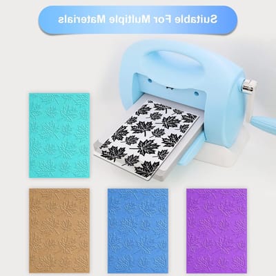 Embossing Folder voor Kaarten Maken, 14.8x10.5cm Plastic Embossing Sjablonen voor Scrapbooken, DIY Decoratie en Album Stempels (Maple Leaf Stijl)