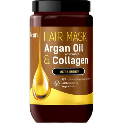 Bio Naturell Haarmasker Met Arganolie Uit Marokko En Collageen 946 Ml
