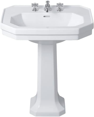 Duravit 1930 - Wastafel 70x50 cm, met overloop, 1 kraangat, WonderGliss, wit 04387000001