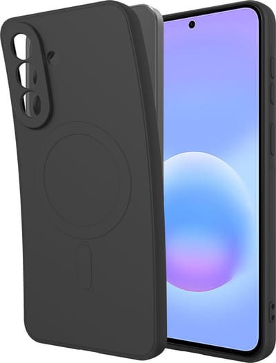 Just in Case hoesje geschikt voor Samsung Galaxy A57 Hoesje geschikt voor MagSafe - Color Backcover - Zwart