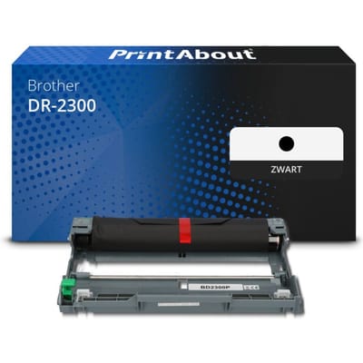 PrintAbout huismerk Drum DR-2300 Zwart Geschikt voor Brother