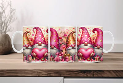 Koffiemok valentijn Gnomes 26 | Valentijn cadeau | Valentijn decoratie | Grappige Cadeaus | Koffiemok | Koffiebeker | Theemok | Theebeker | chocoladebeker