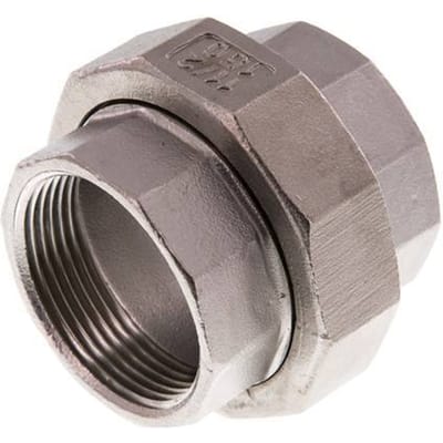 Rp 1 1/2'' RVS Borstnippel 3-delig met Conische afdichting 16 Bar - FL2S-F-SH-112R-C