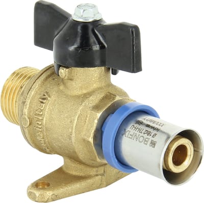 Bonfix Perskoppeling - 1x Alu-pers 1x Buitendraad - Kogelkraan - 1/2 x 16mm