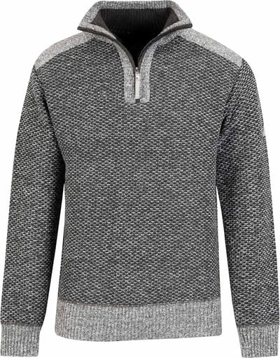 BJØRNSON Thymo Fijn Gebreide Pullover Heren - Fleece Gevoerd - Maat S - Olive