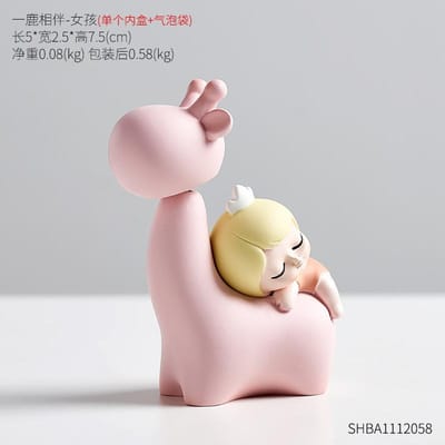 Creatief Cartoon Hoofd Schudden Figuur Eenvoudige Woonkamer Bar Decoratie Meisjes Hart Kamer Decoratie Schattig Huwelijksgeschenk Auto Ornament gray