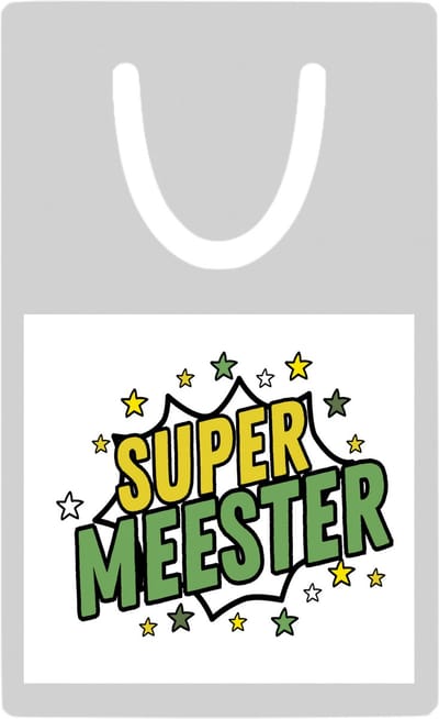 Hacebo® - Super meester metalen boekenlegger- Meester - een meester - school - verjaardagscadeau - afscheidscadeau - kado - gift Bladwijzer boekenleggers - 7.6 cm x 5cm