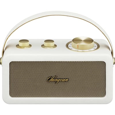 Sangean RA-101 Draagbare radio FM Bluetooth, AUX Oplaadbaar Ivory, Goud