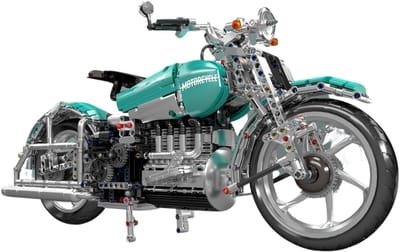 Mould King 23004 America Motorcycle bouwpakket | City Racing champions adventure | Expert creator motorfiets modelbouw | Technische motor speelgoed bouwpakketten voor kinderen en volwassenen | DIY auto set geschikt voor Lego | bouwdoos met 1971 bloks