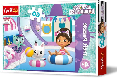Legpuzzel 60 stukjes - Kinderpuzzel - Creatieve ontspanning - Met bekende cartoonfiguren - 330 x 220 mm - Multicolor