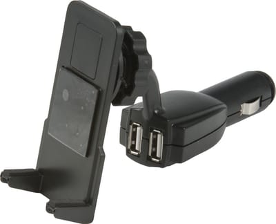 All Ride Telefoonhouder Auto met Autolader - Auto Oplader met 2 USB-Poorten - Universele Telefoonstandaard