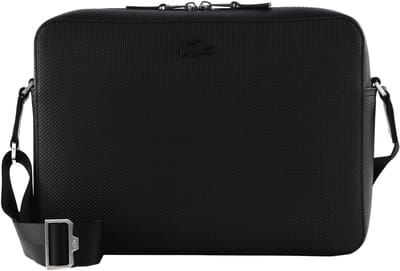 LACOSTE schoudertas Airline Bag Noir zwart