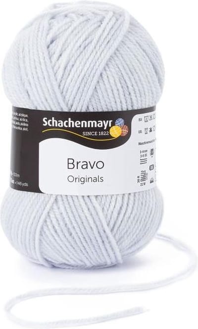 Bravo Wol - 50 gram -  Lichtgrijs