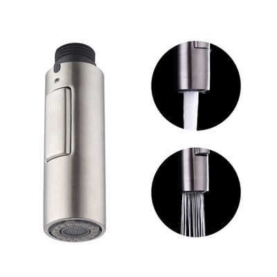longziming -RVS Keuken Kraan Sproeikop - Handdouche Keukenkraan Opzetstuk - 2 Functies Spray & Straal - SUS304 - Universele G1/2 Aansluiting - 1 Stuk