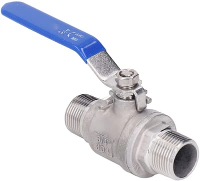 Cosensi - Dailygoods - Roestvrijstalen Kogelkraan 3/4 Inch met Handmatige Aandrijving