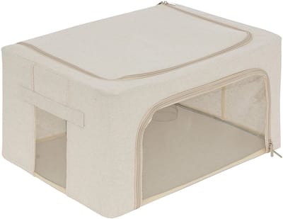 Dekbed opbergtas medium Five® - Dressy+ - Beige - Opvouwbaar
