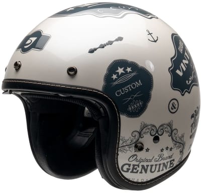MOTOBLOUZ ELEMENT DMC Scooterhelm - Motorhelm - Jet Helm voor Vespa, Scooter, Motor Brommer & Snorfiets - Wit - XL
