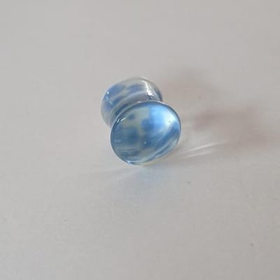 Double Flared wolkig blauw 12mm - LMPiercings