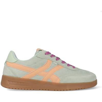 POSH by Poelman MEGAN Dames Sneakers - Groen met combinatie