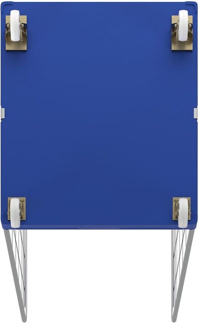 Rolcontainer met 3 zijden - Grijperwagen Rolplaat - Goederen Opslaan - Hoge Laadcapaciteit - 724 x 815 mm - Blauw