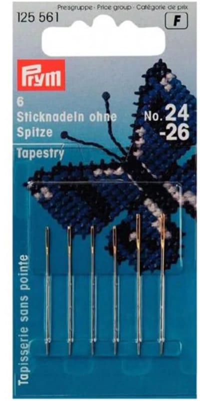 Prym Borduurnaalden Zonder Punt Staal No. 24-26