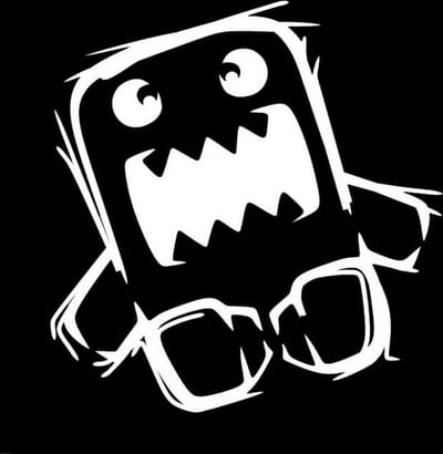 VCTparts® Cartoon JDM Sticker Domo Kun Wit Zilver Reflecterend Tuning Decal Japanese Drift