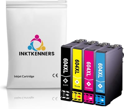 Cartridges Geschikt voor Epson 604 / 604XL | Multipack van 4 stuks Geschikt voor EPSON WorkForce WF-2910DWF - WF-2930DWF - WF-2935DWF - WF-2950DWF - XP-2200 - XP-2205 - XP-3200 - XP-3205 - XP-4200 - XP-4205