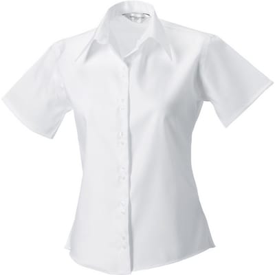Russell Collection Dames/Dames Ultimate Shirt Met Korte Mouwen (Wit)