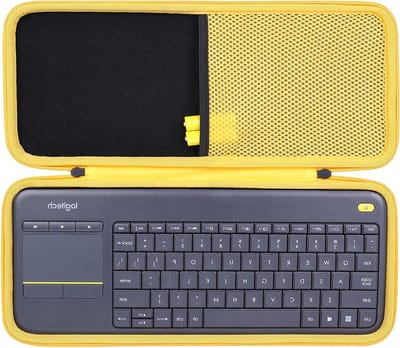 Beschermhoes voor Logitech K400 Plus Draadloos Toetsenbord - Hard Bescherming, Ideaal voor TV Gebruik, Draagbaar en Duurzaam