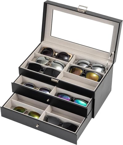 Zonnebril Organizer voor Volwassenen - Ruimtebesparende Opbergoplossing voor Zonnebrillen en Accessoires