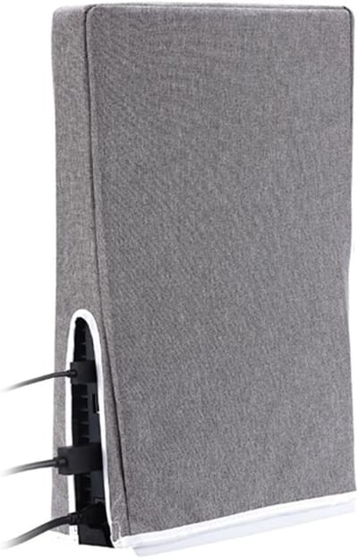 Beschermende Case voor PS5 - Stofdicht, Waterdicht en Krastbestendig - Precisie Snede voor Playstation 5 Console, Digitale en Ultra HD Editie (Grijs)
