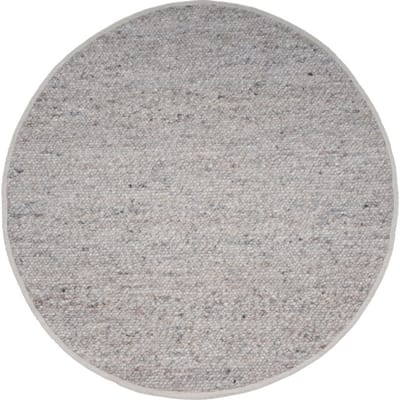 Vloerkleed Stone Licht Grijs 421 - Rond ø160 cm - Wollen Design Vloerkleed in Scandinavische / Japandi Stijl