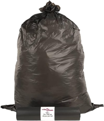 Vuilniszakken - Afvalzakken - Afvalbeheer - Extra Robuust - 120 Liter - Zwart