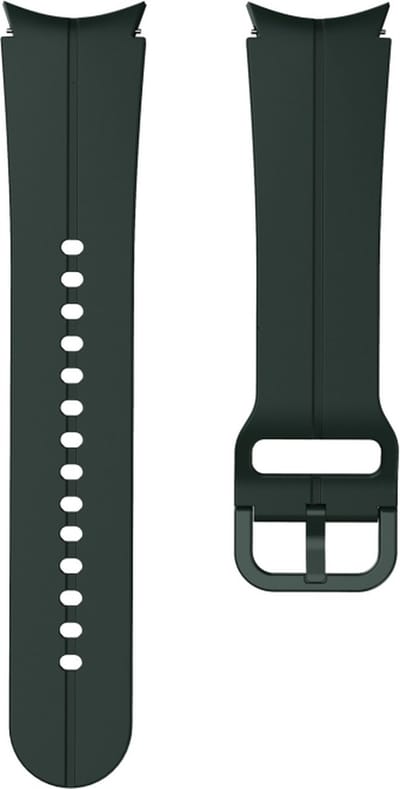 Siliconen bandje - geschikt voor Samsung Galaxy Watch 7 / Watch FE / Watch 6 / Watch 6 Classic / Watch 5 / Watch 5 Pro / Watch 4 / Watch 4 Classic - donkergroen