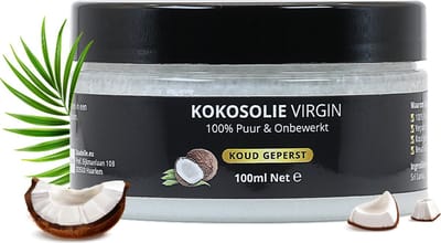 Kokosolie Extra Virgin 100ml | 100% Puur & Onbewerkt | Food Grade | Koudgeperst Kokosnootvet voor de Huid, Haar en Lichaam