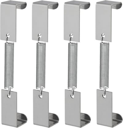 Proplus Kentekenplaat klemmen - 4x stuks - metaal - nummerplaat bevestigen - aanhanger