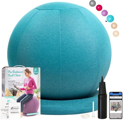 Grote Gymnastiekbal 75 cm - Fitness Bal, Yogabal, Zachte Zitbal voor Kantoor en Training