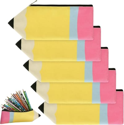 Potlood Etui - Kantoortas Pennenhouder - Spullen Organiseren - Draagbaar Lichtgewicht - 22 x 10 cm - Kleurrijk