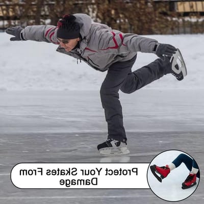 Elastische IJs Skate Beschermers, Herbruikbare Bescherming voor IJs Schaatsen, Vocht- en Roestbestendig, Accessoires voor Mannen en Vrouwen