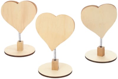 Colorations houten memoclip hart knutselset - 12 stuks - creatief speelgoed.