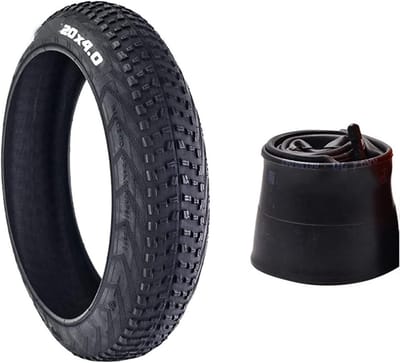 Fatbike Buitenband 20 x 4.00 met Noppen + Binnenband – Complete Bandenset – Extra Grip & Comfort – Universeel