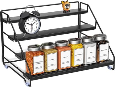 Kruidenrek - Metalen - Staand met 4 etages - Flexibel en ruimtebesparend - Voor Keuken en Thuis