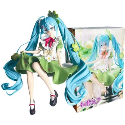 15CM Anime Figuur Hatsune Miku Noodle Stopper Gelukskruid Fee Actiefiguur PVC Verzameling Model Ornament Speelgoed Cadeaus