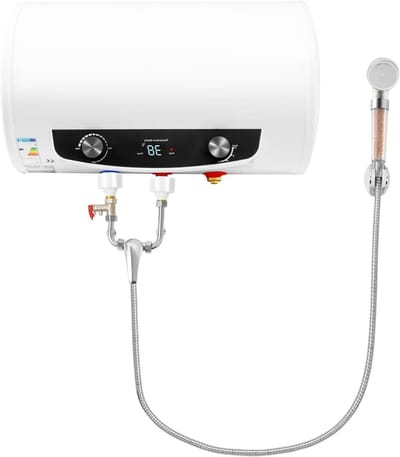 Elektrische Boiler - Doorstroomboiler Badkamer - Douchen Thuis - Met Handdouche - 35 liter - Wit
