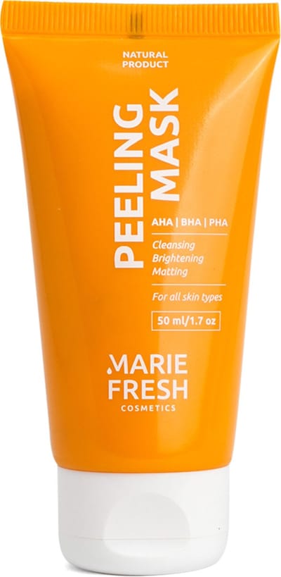 Marie Fresh Cosmetics Peeling mask - Peeling gezichtsmasker - AHA BHA en PHA acids - Salicylzuur - Exfoliant voor elk huidtype - Peeling gezicht - Natuurlijke ingrediënten - 50 ml