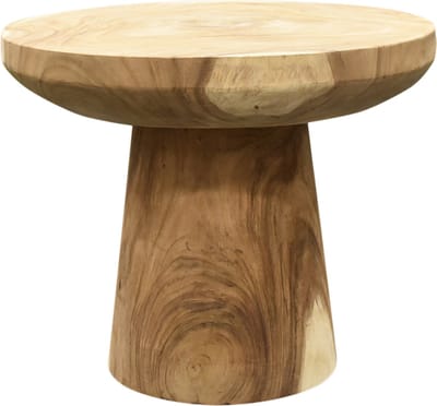 Bandung boomstam diningtafel 90x90xH75 cm
