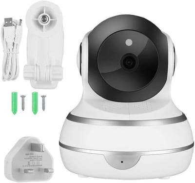 DKE Security Camera GOOD Smart Wireless WiFi Camera, 1080P PTZ WiFi IP Audio Camera Indoor Surveillance Motion Detection Camera 100-240V For Home Security (UK) (Color : Uk)