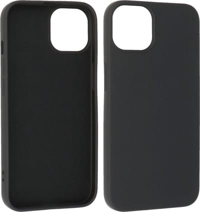 Fashion Backcover Telefoonhoesje - Color Hoesje - Geschikt voor iPhone 15 Plus - Zwart