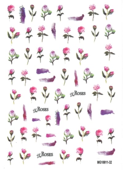 Allepaznokcie Meiguimei - Nagelstickers - Elastisch - Zelfklevend - Bloemenontwerp